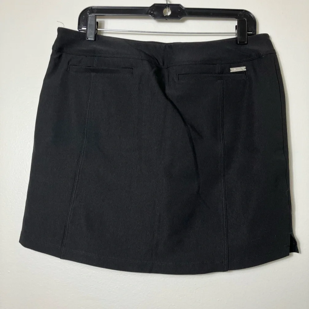 NEW!!! Adidas Skort Sz M Black Golf Tennis Pull On Comfort Athletic‎
